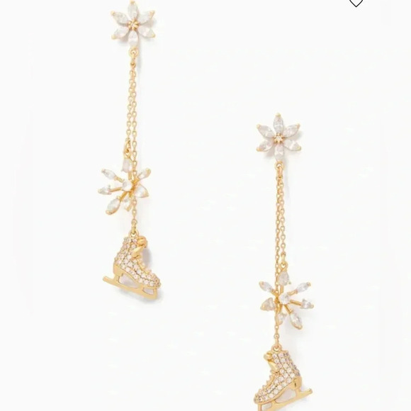 Kate Spade Snow Day Ice Skate Earrings|NWT - Picture 3 of 5